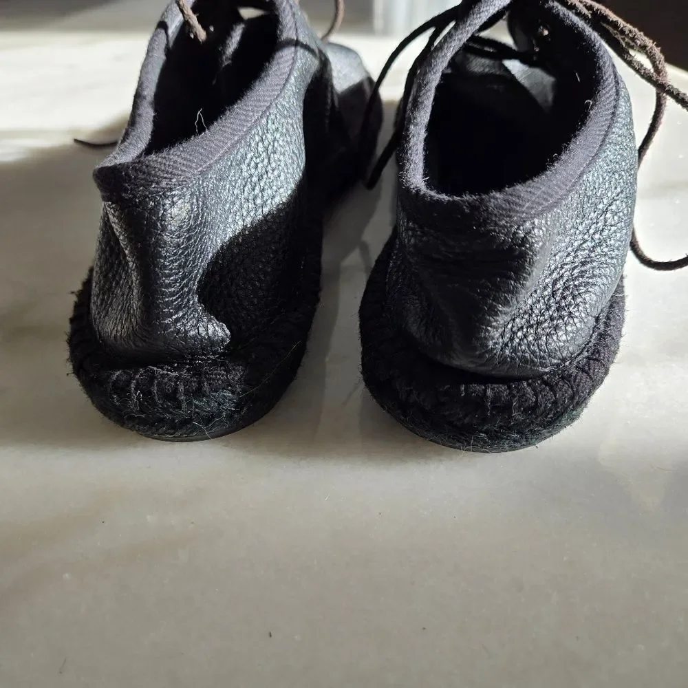Saint Laurent Paris Deer Leather Espadrilles Shoes size 39